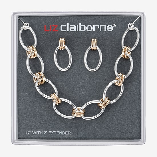 Liz Claiborne Womens Hypoallergenic 2-pc. Necklace Set