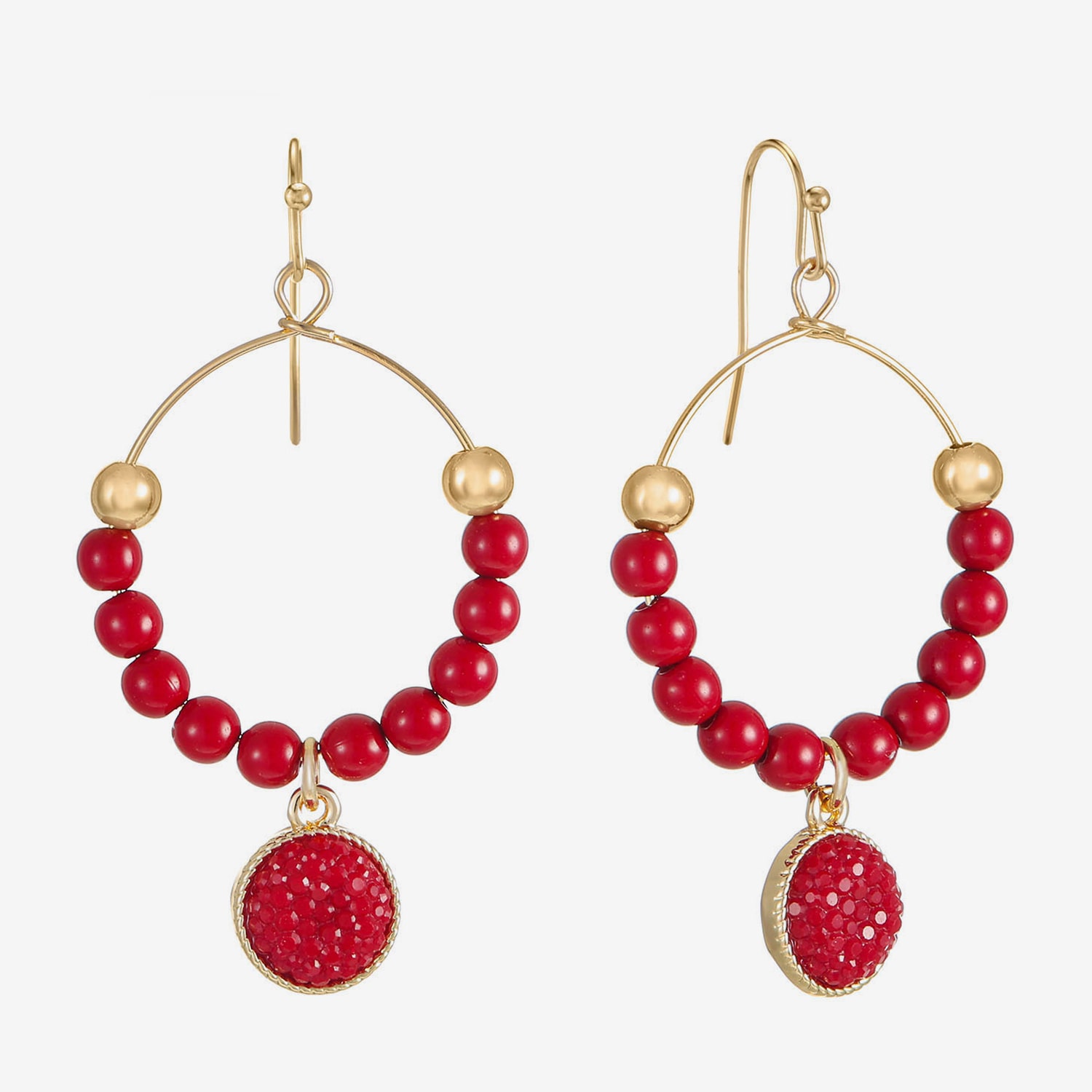Mixit Womens 57mm Hoop Earrings