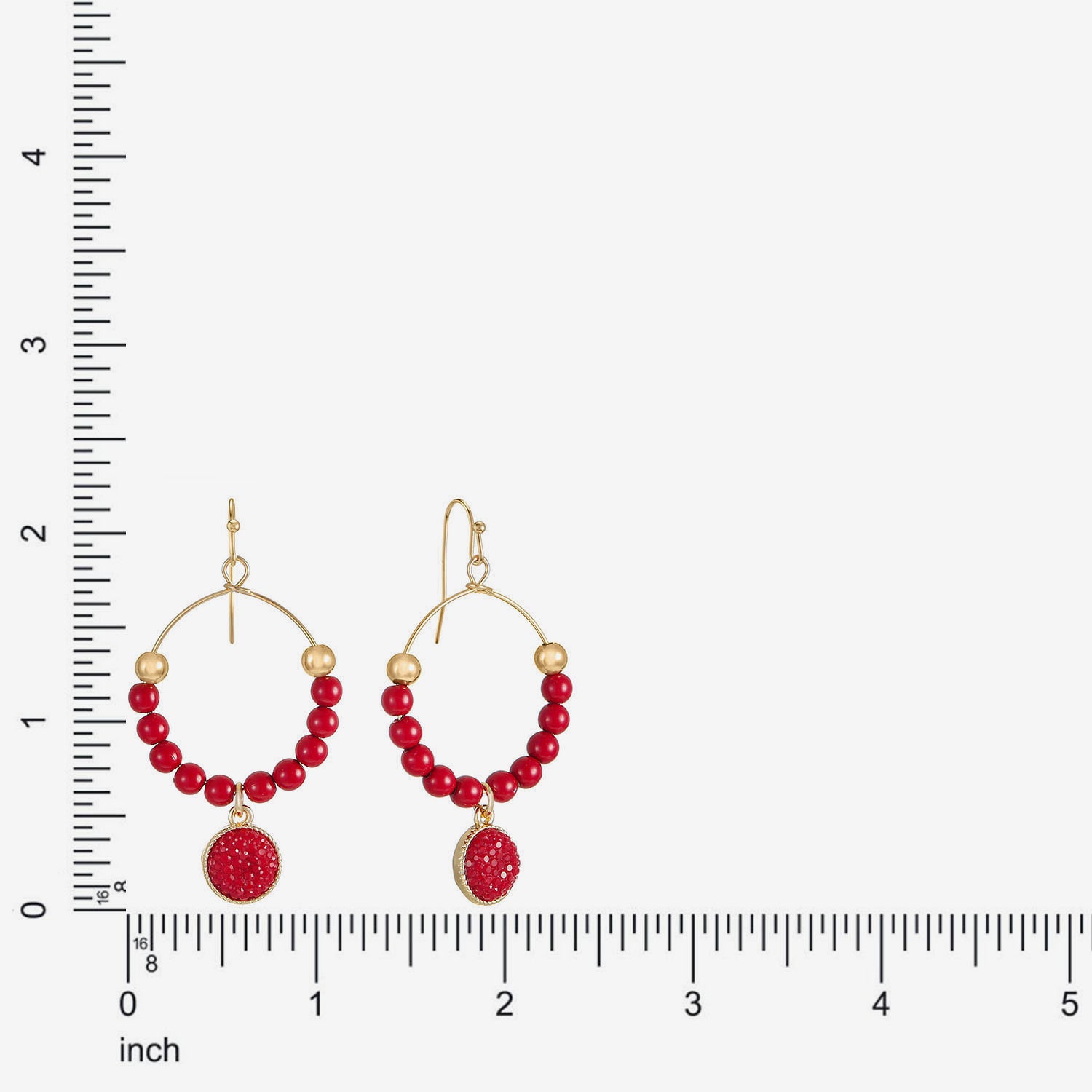 Mixit Womens 57mm Hoop Earrings