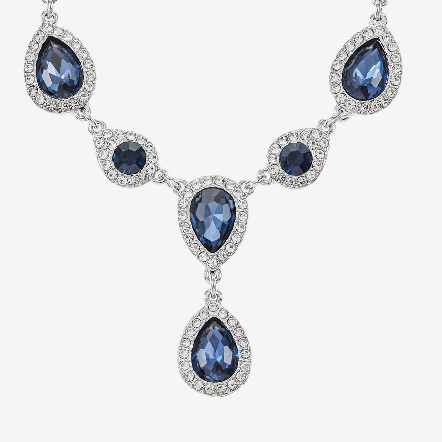 Monet Jewelry Womens Blue Glass 2-pc. Jewelry Set