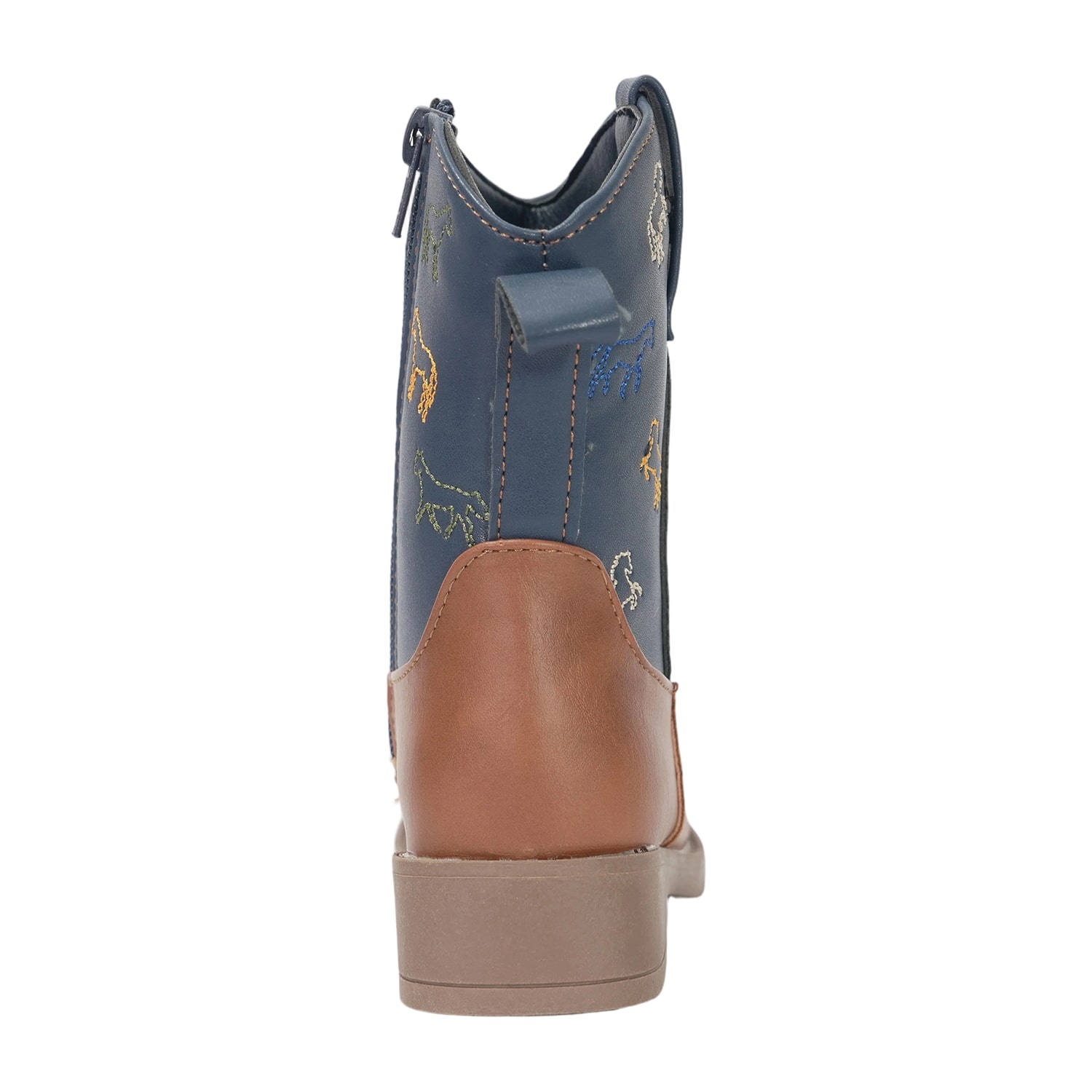 Stepping Stones Toddler Boys Embroidered Block Heel Cowboy Boots