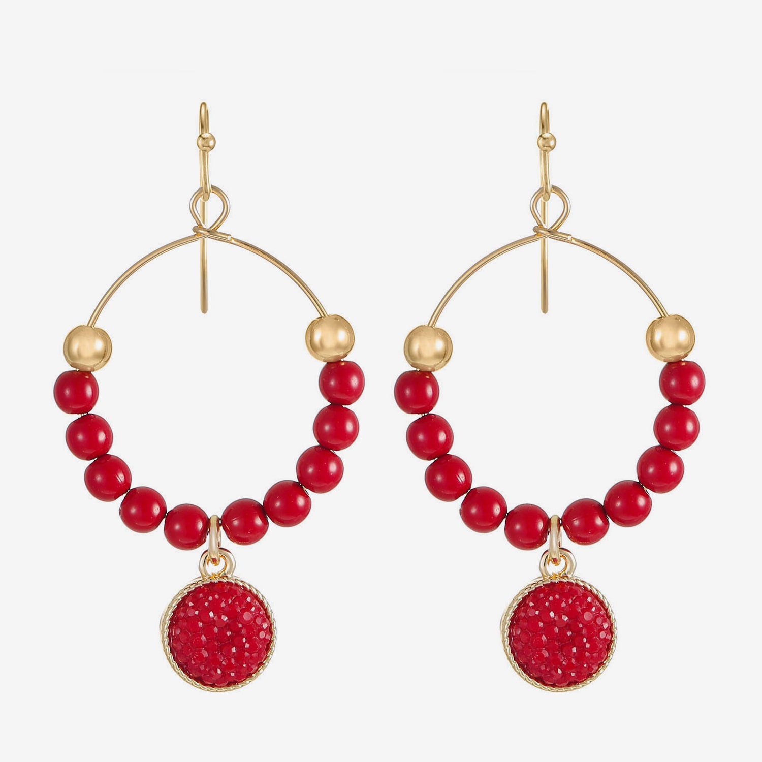 Mixit Womens 57mm Hoop Earrings