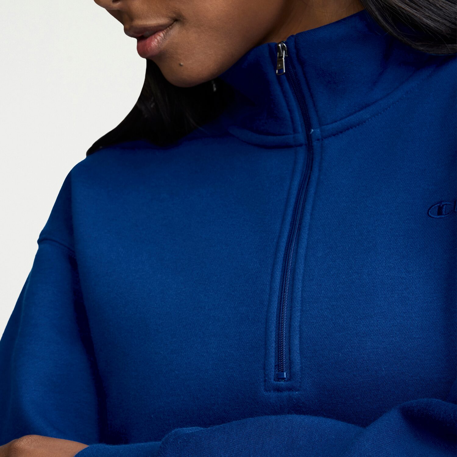 Champion Womens Mock Neck Long Sleeve Active Quarter-Zip Pullover