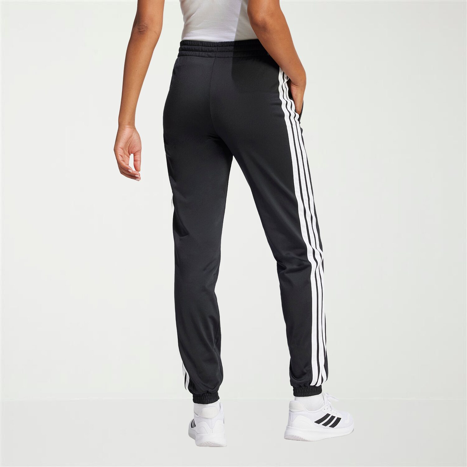 adidas Womens Cuffed Mid Rise Regular Fit Track Pant