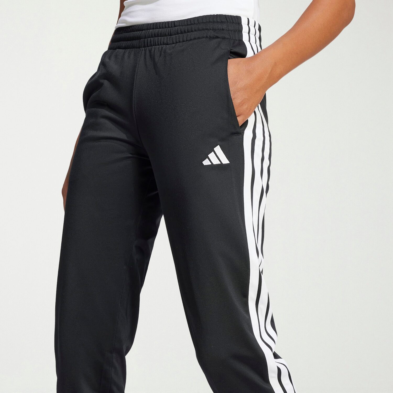 adidas Womens Cuffed Mid Rise Regular Fit Track Pant