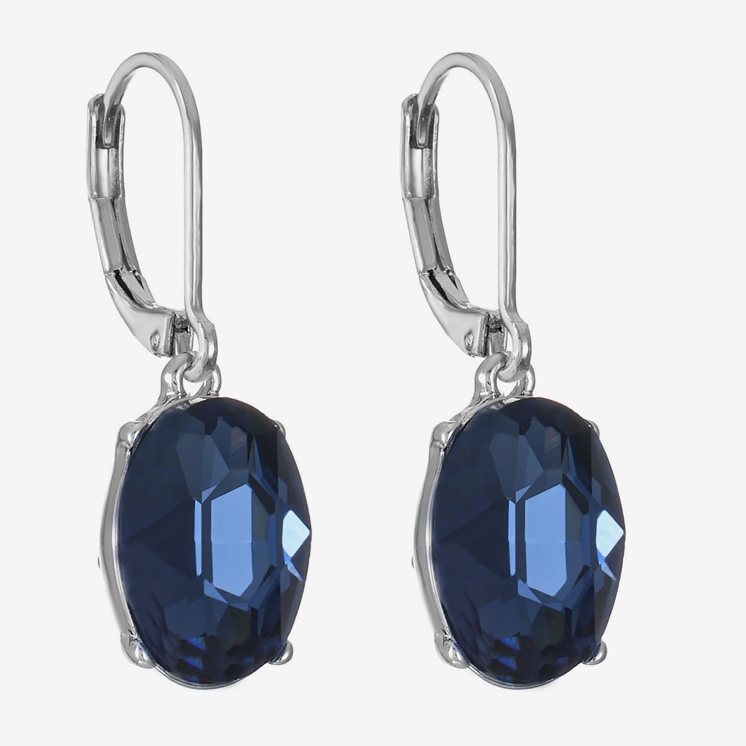 Monet Jewelry Womens Glass Oval Drop Earrings