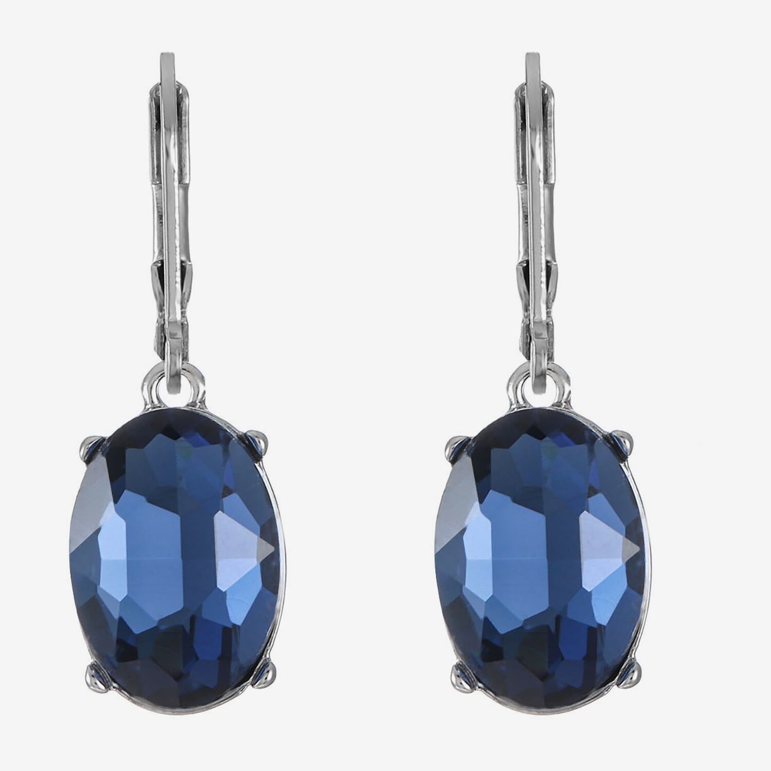 Monet Jewelry Womens Glass Oval Drop Earrings