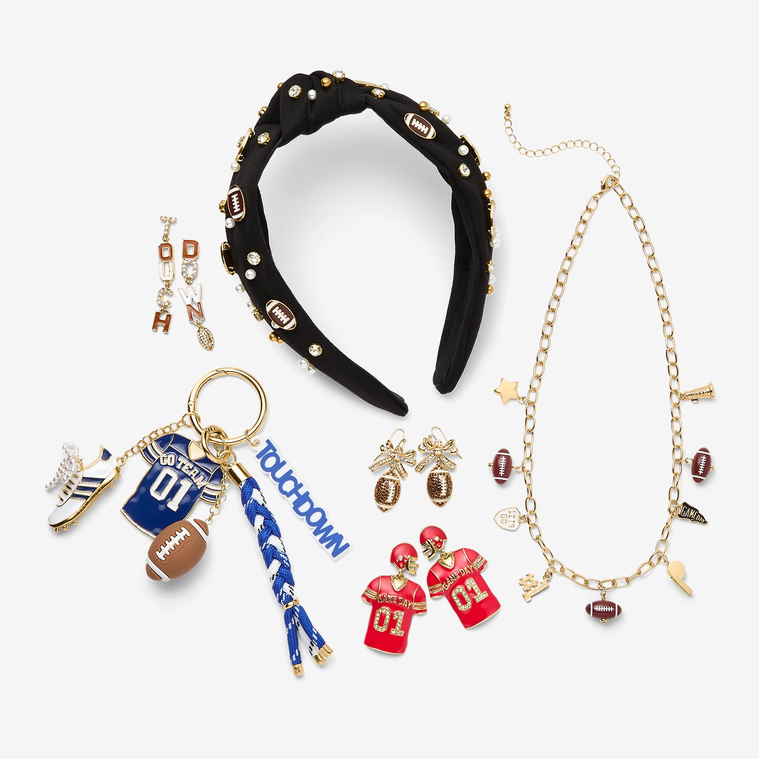 Mixit Game Day Womens Drop Earrings