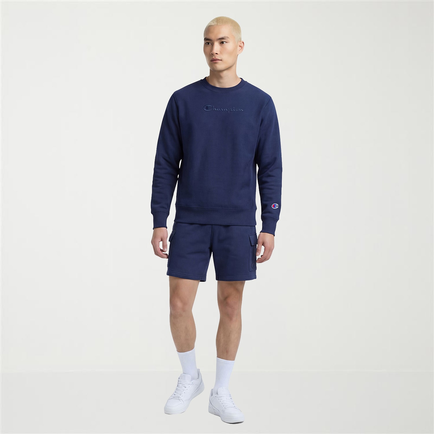 Champion Mens 8" Mid Rise Workout Shorts