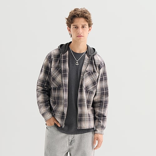 Arizona Mens Shirt Jacket In Blue