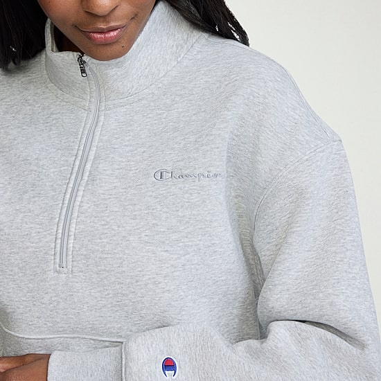 Champion Womens Mock Neck Long Sleeve Active Quarter-Zip Pullover