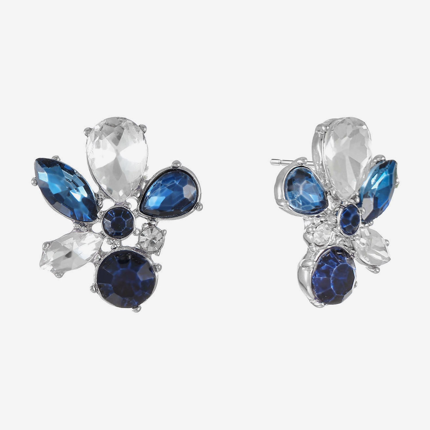 Monet Jewelry Blue Glass 23mm Stud Earrings