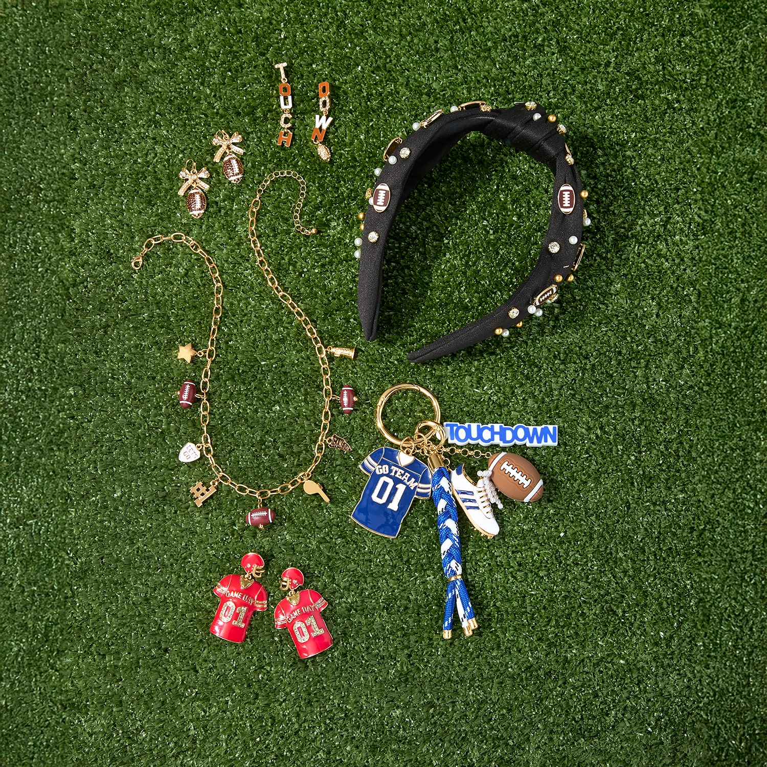 Mixit Game Day Womens Drop Earrings