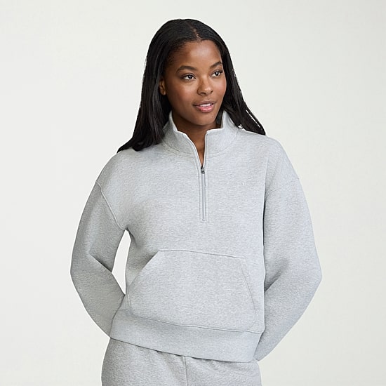 Champion Womens Mock Neck Long Sleeve Active Quarter-Zip Pullover
