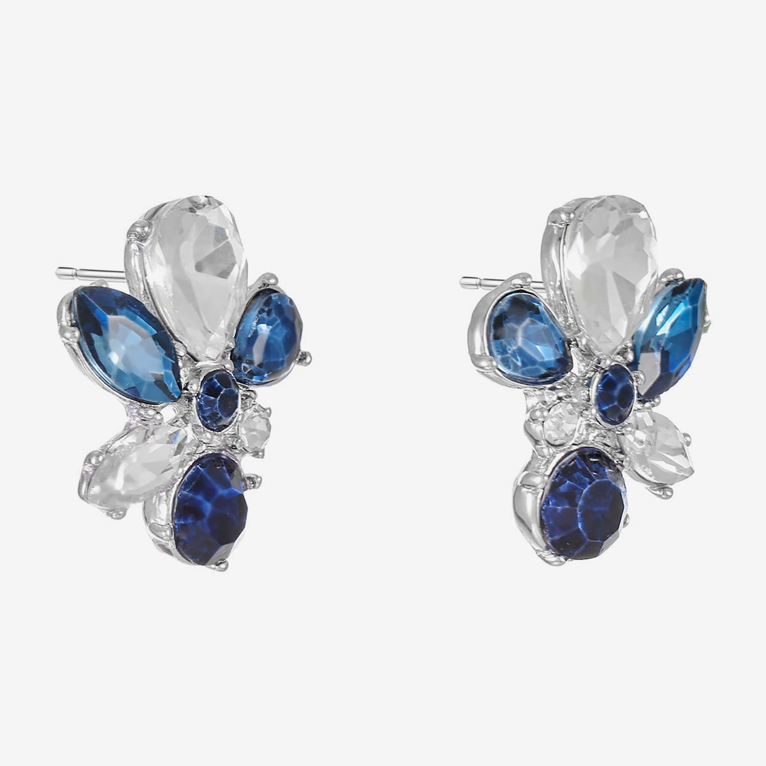 Monet Jewelry Blue Glass 23mm Stud Earrings