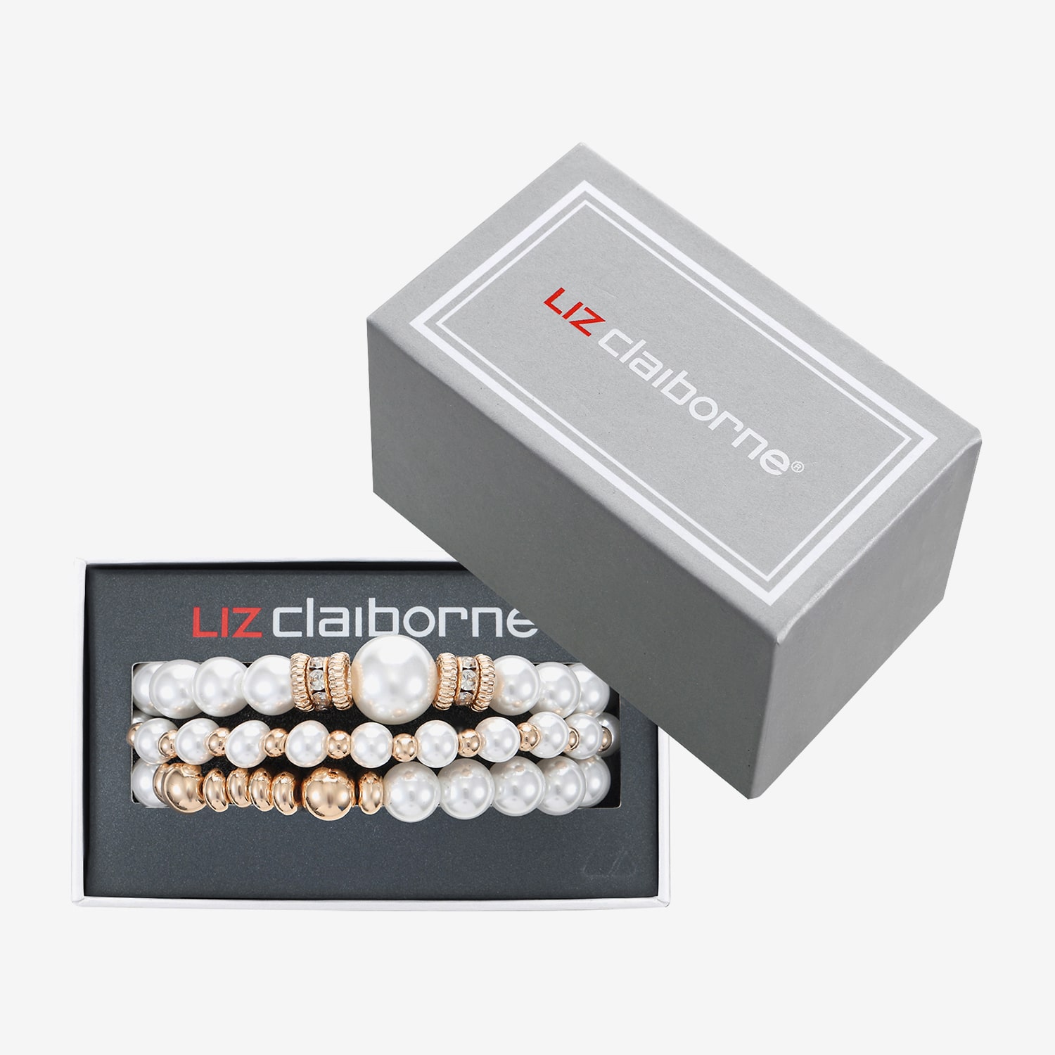 Liz Claiborne Womens Glass Stretch Bracelet