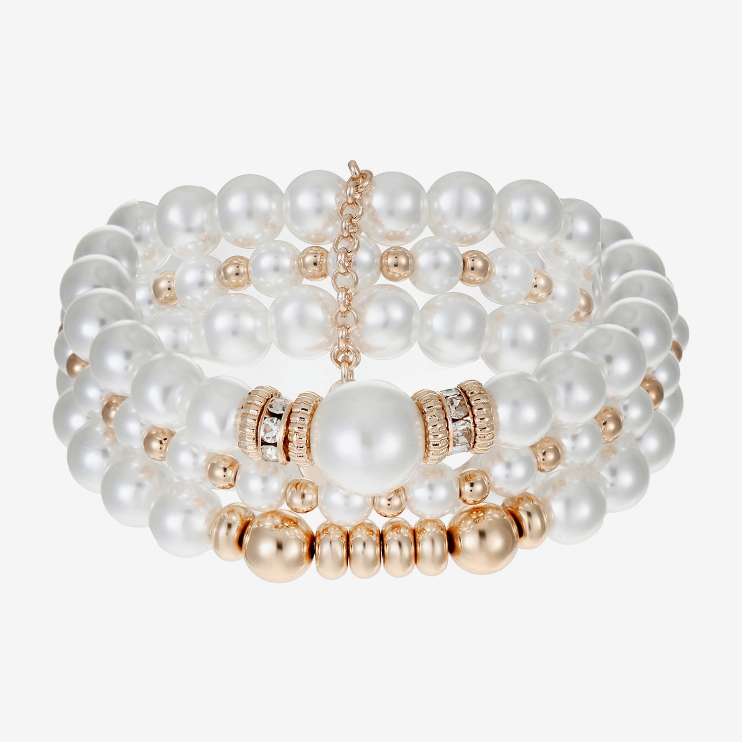 Liz Claiborne Womens Glass Stretch Bracelet