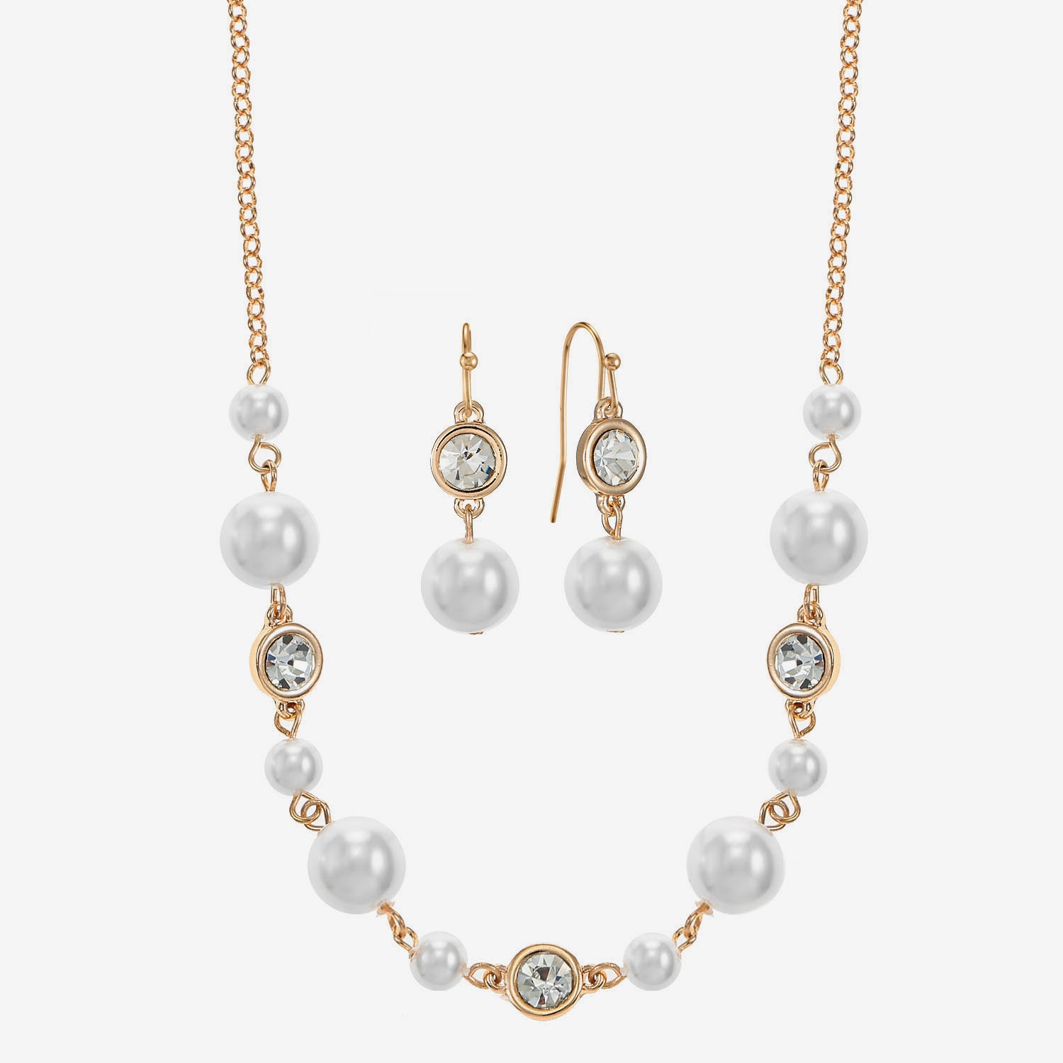 Liz Claiborne Womens Glass 2-pc. Necklace Set