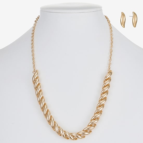 Liz Claiborne Womens Hypoallergenic 2-pc. Necklace Set