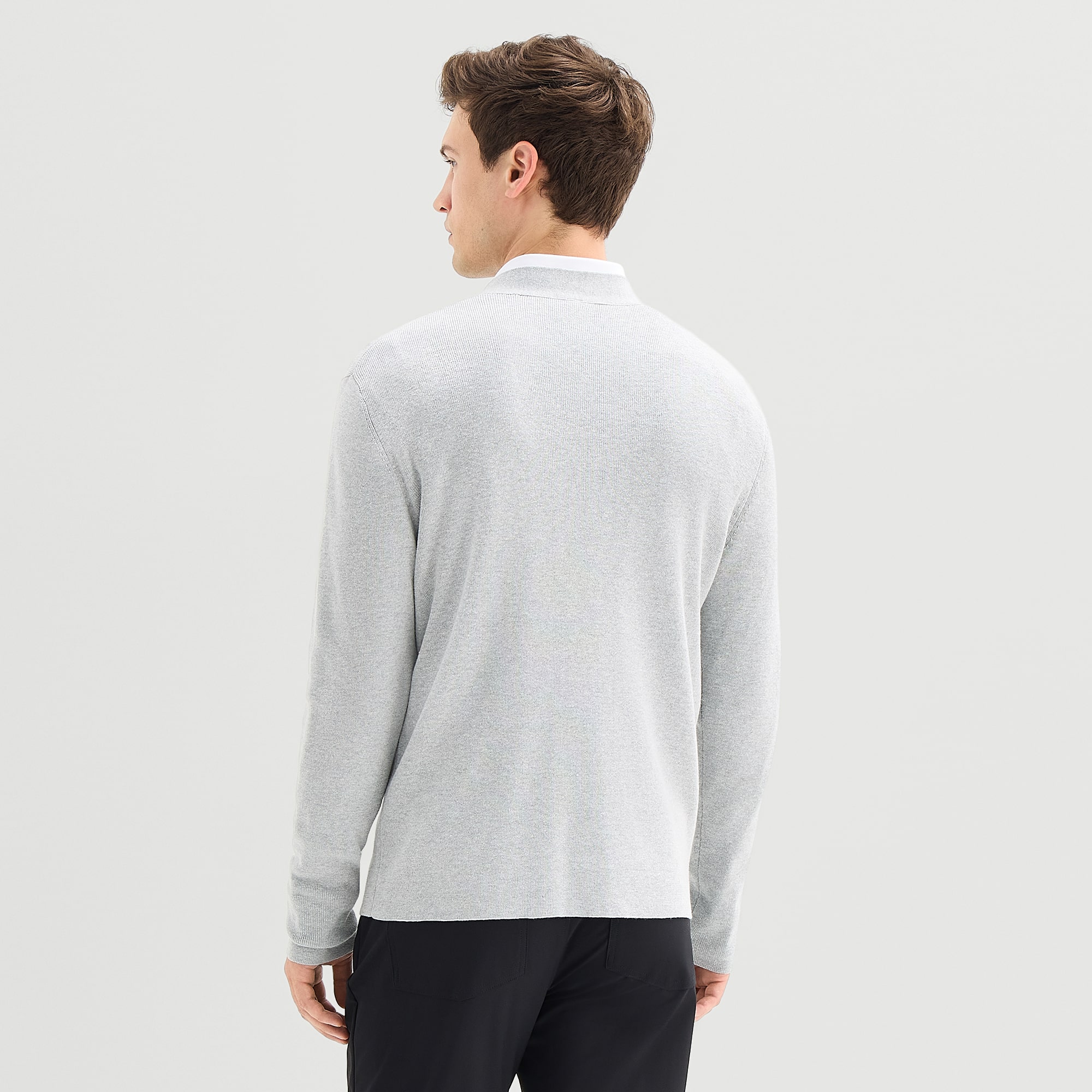 Stylus Mens V Neck Long Sleeve Button Cardigan