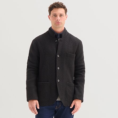 Mutual Weave Mens Jacket In Black