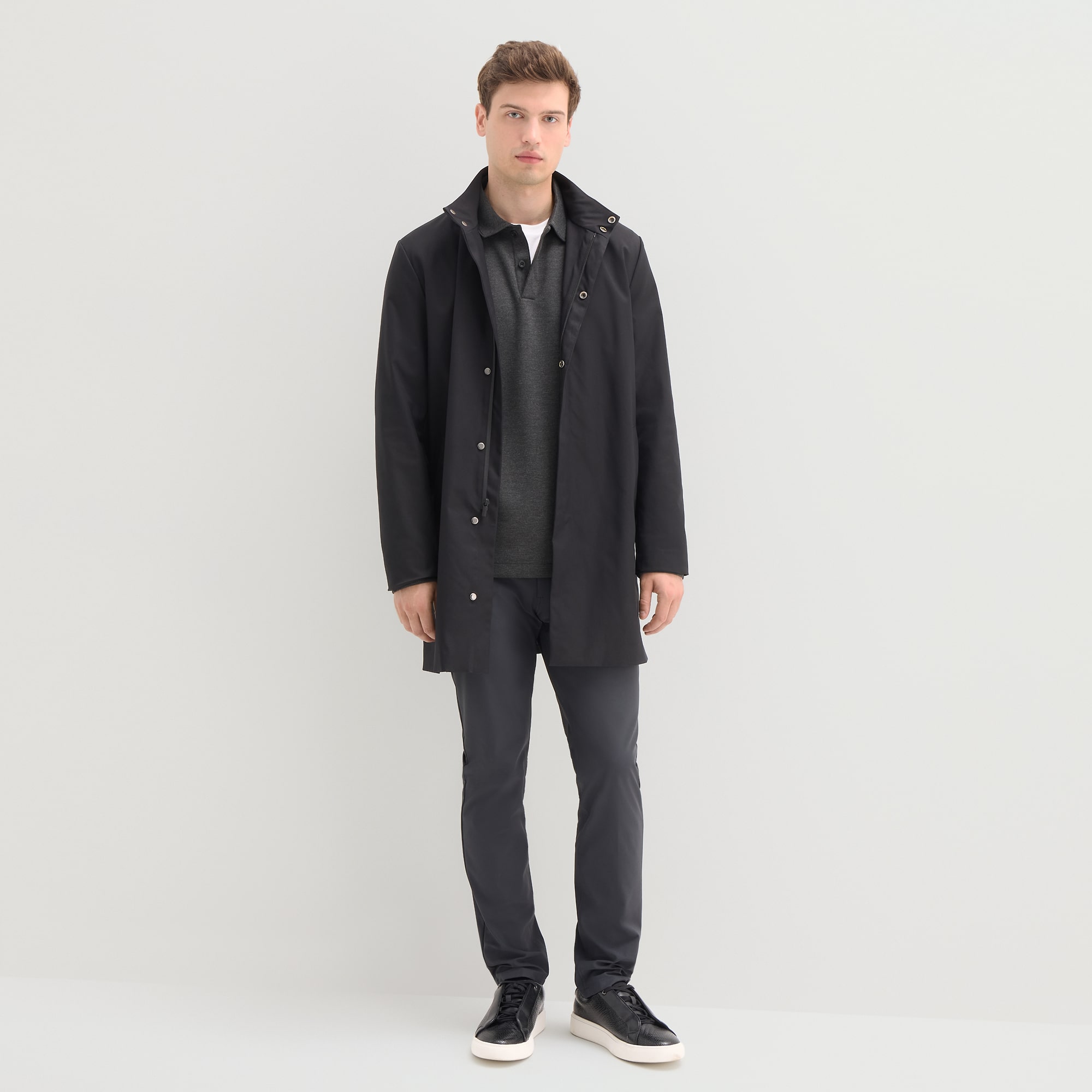 Stylus Mens Midweight Trench Coat
