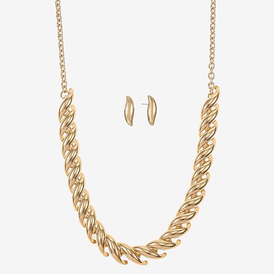 Liz Claiborne Womens Hypoallergenic 2-pc. Necklace Set