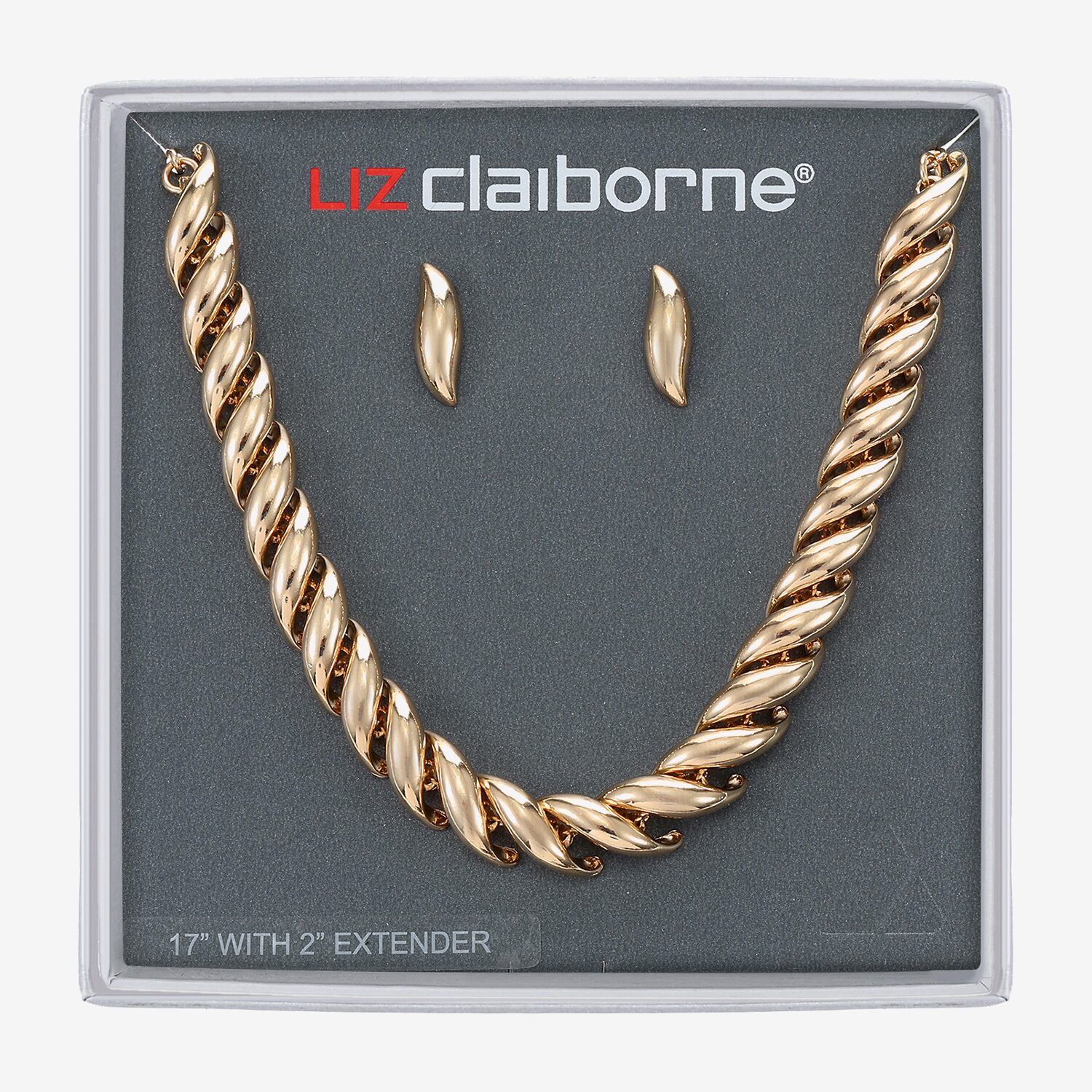 Liz Claiborne Womens Hypoallergenic 2-pc. Necklace Set
