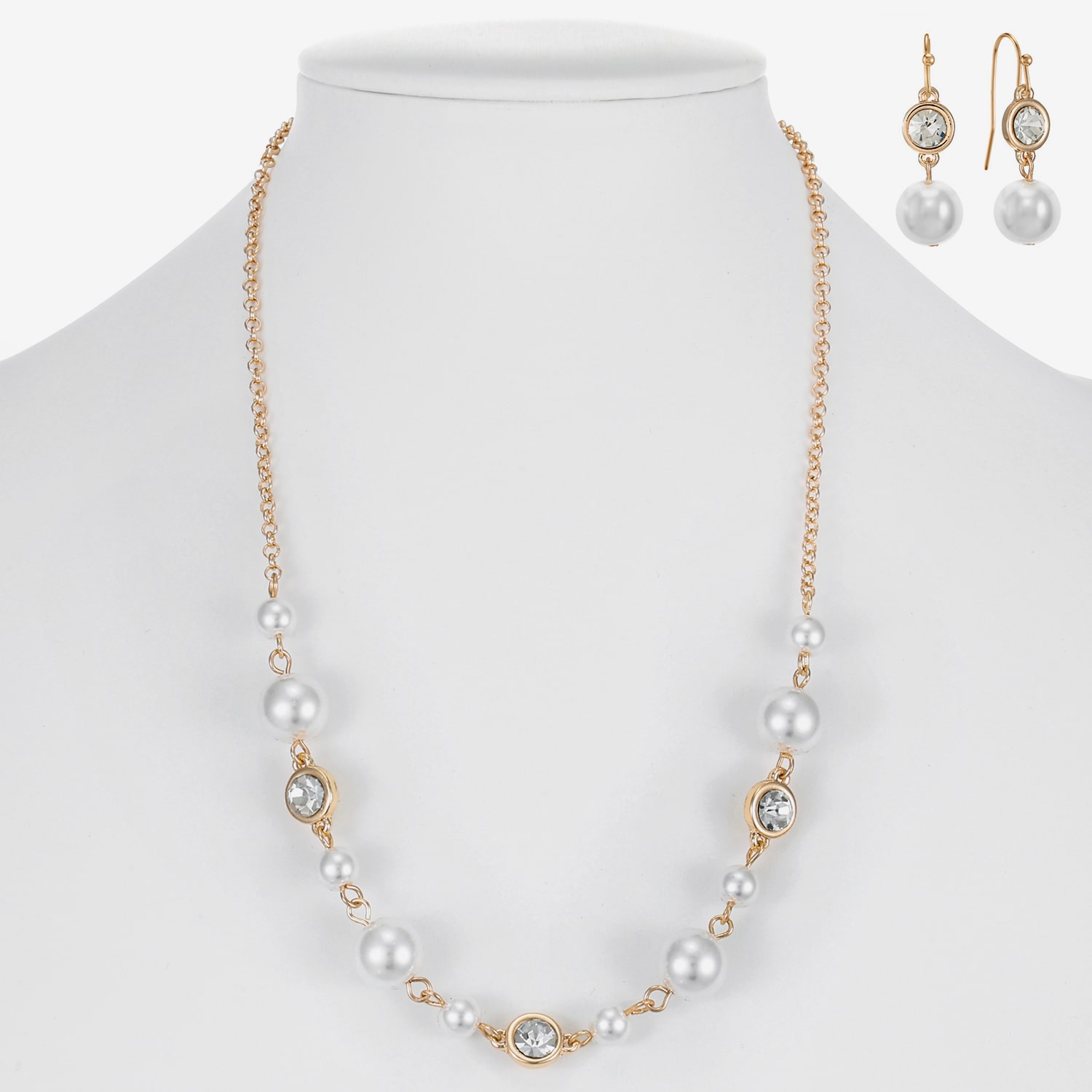 Liz Claiborne Womens Glass 2-pc. Necklace Set