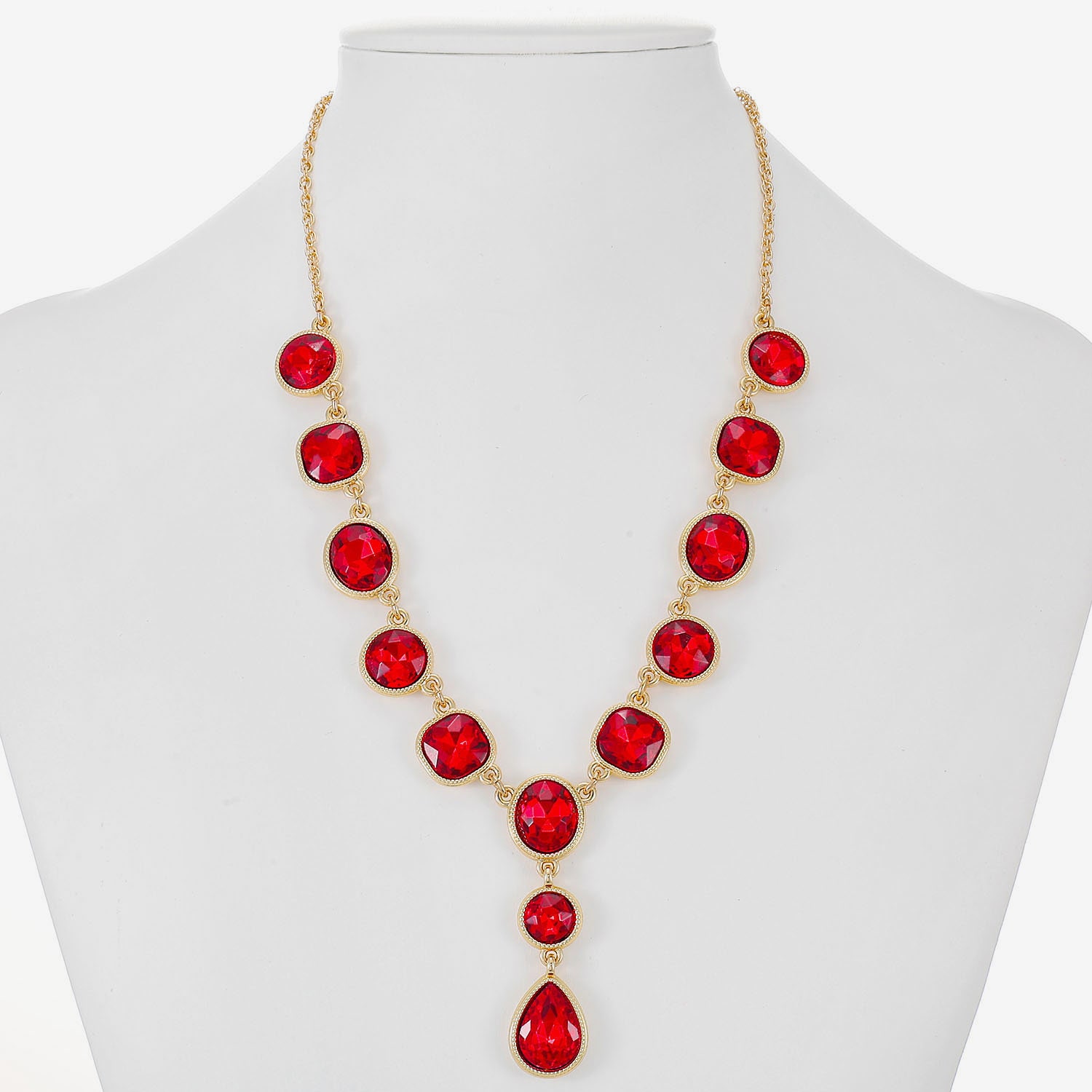 Monet Jewelry Womens Glass Inch Y Necklace
