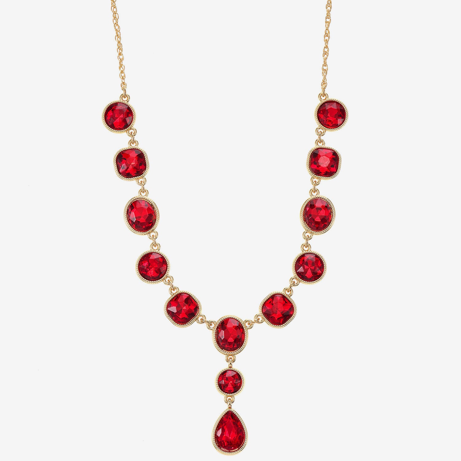 Monet Jewelry Womens Glass Inch Y Necklace