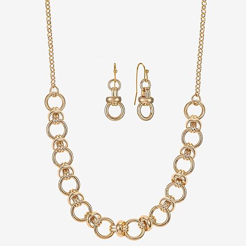 Liz Claiborne Womens 2-pc. Necklace Set In Yellow
