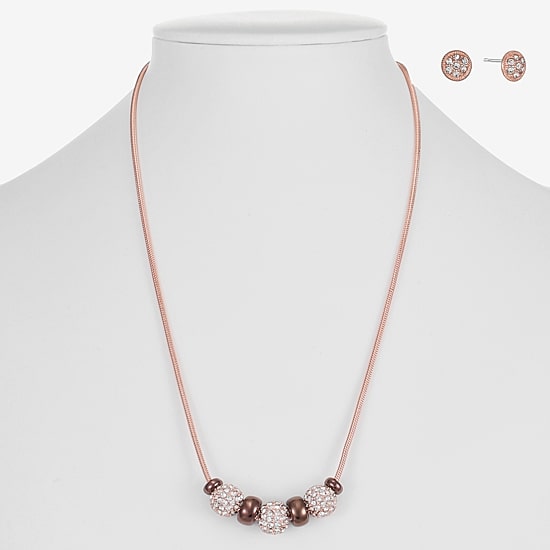 Liz Claiborne Womens Glass Hypoallergenic 3-pc. Necklace Set