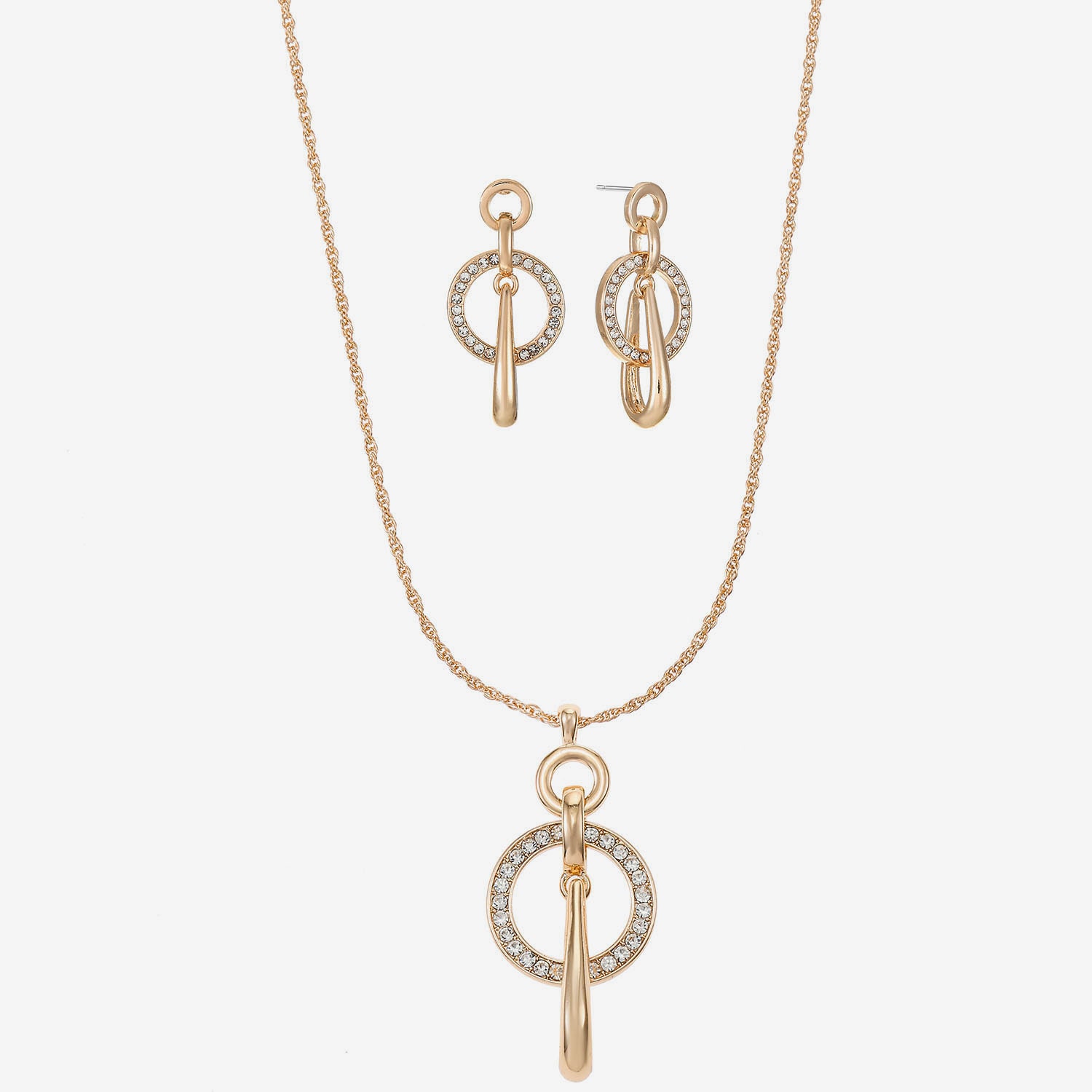 Liz Claiborne Womens Glass Hypoallergenic 3-pc. Necklace Set