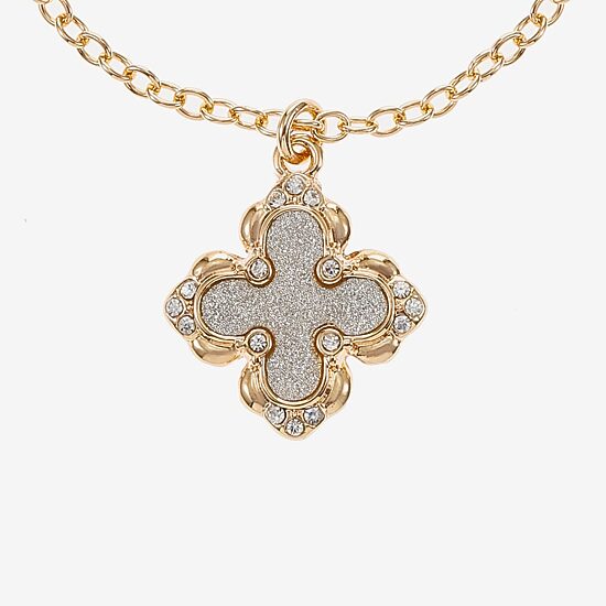 Monet Jewelry Womens Glass Clover 2-pc. Jewelry Set