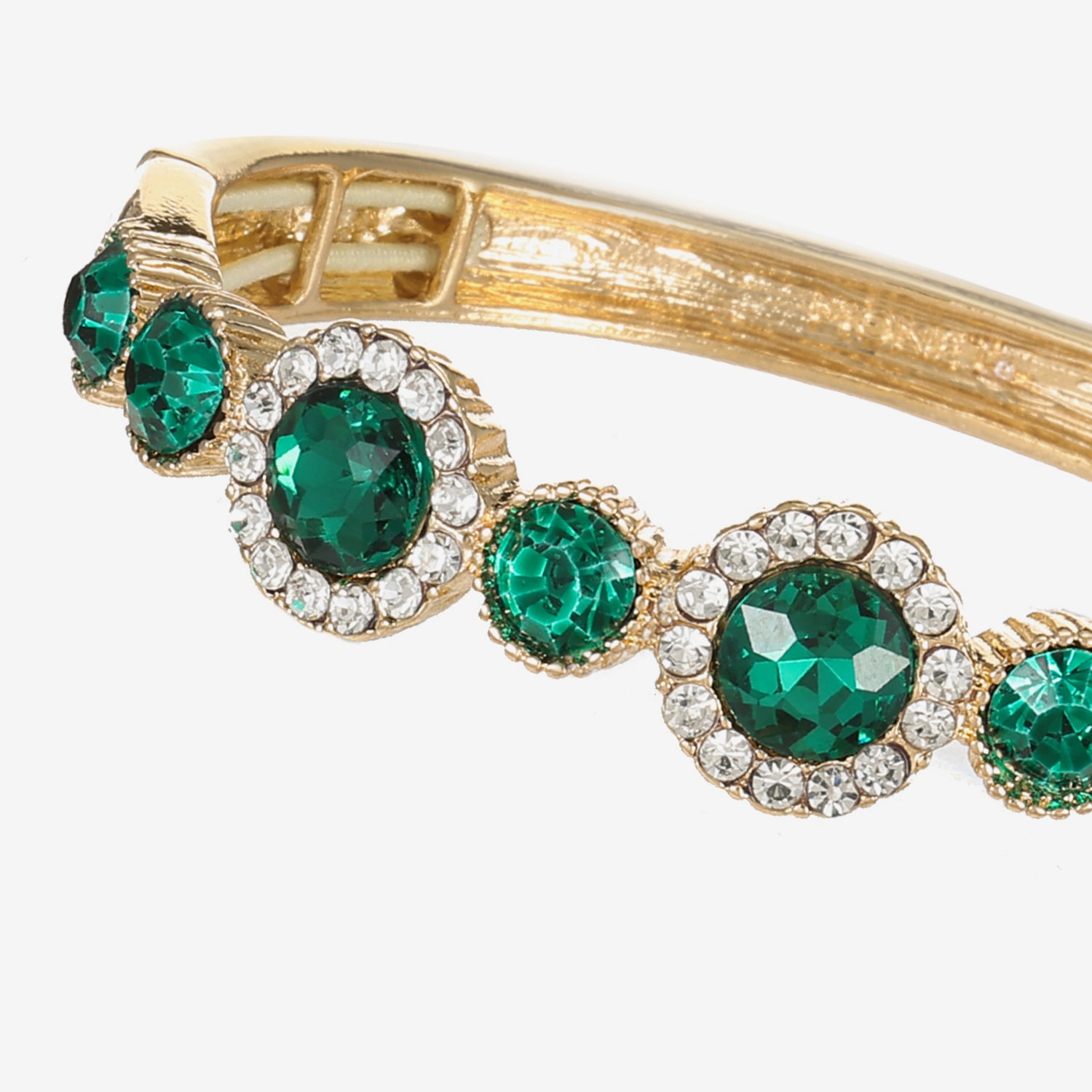 Monet Jewelry Womens Glass Round Bangle Bracelet
