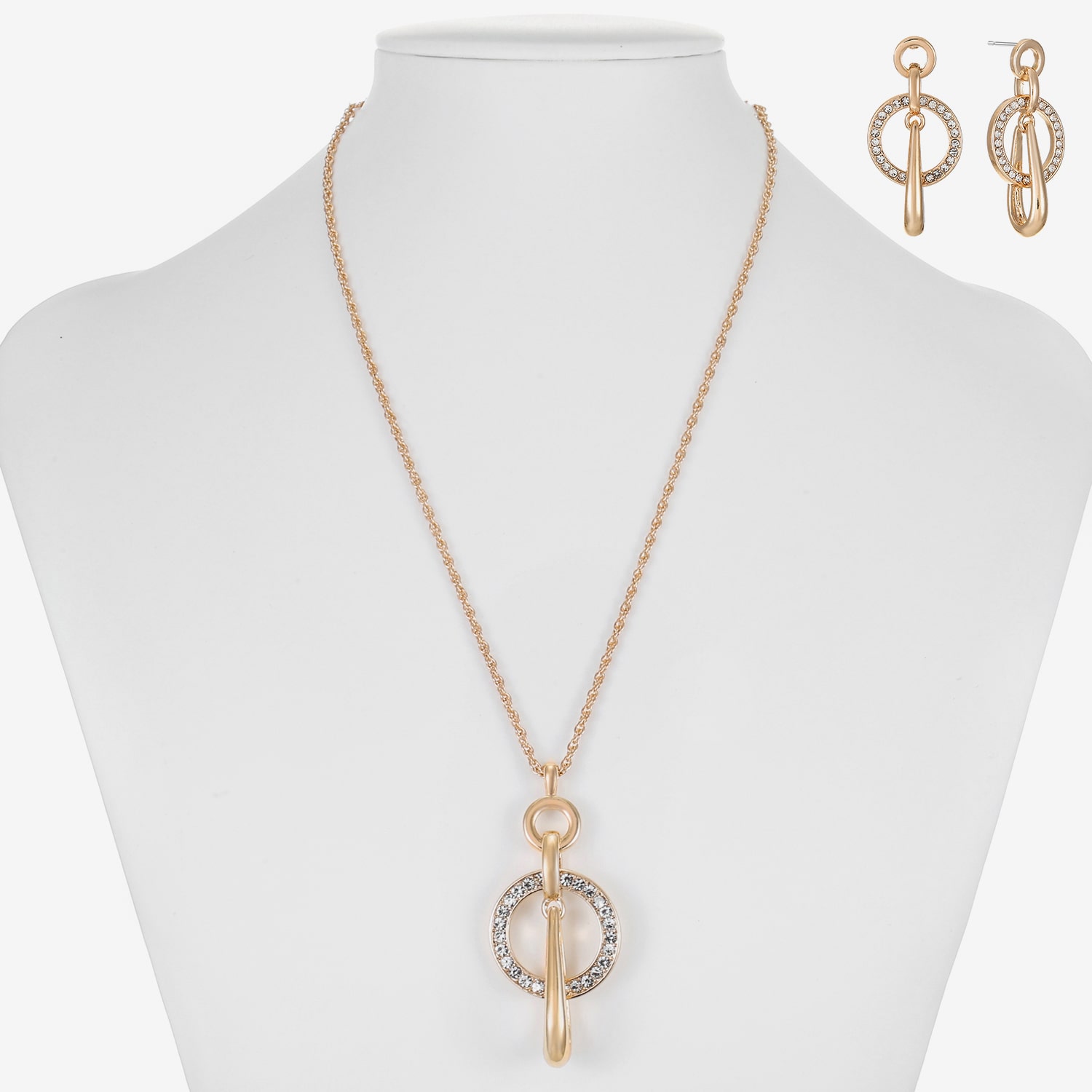 Liz Claiborne Womens Glass Hypoallergenic 3-pc. Necklace Set