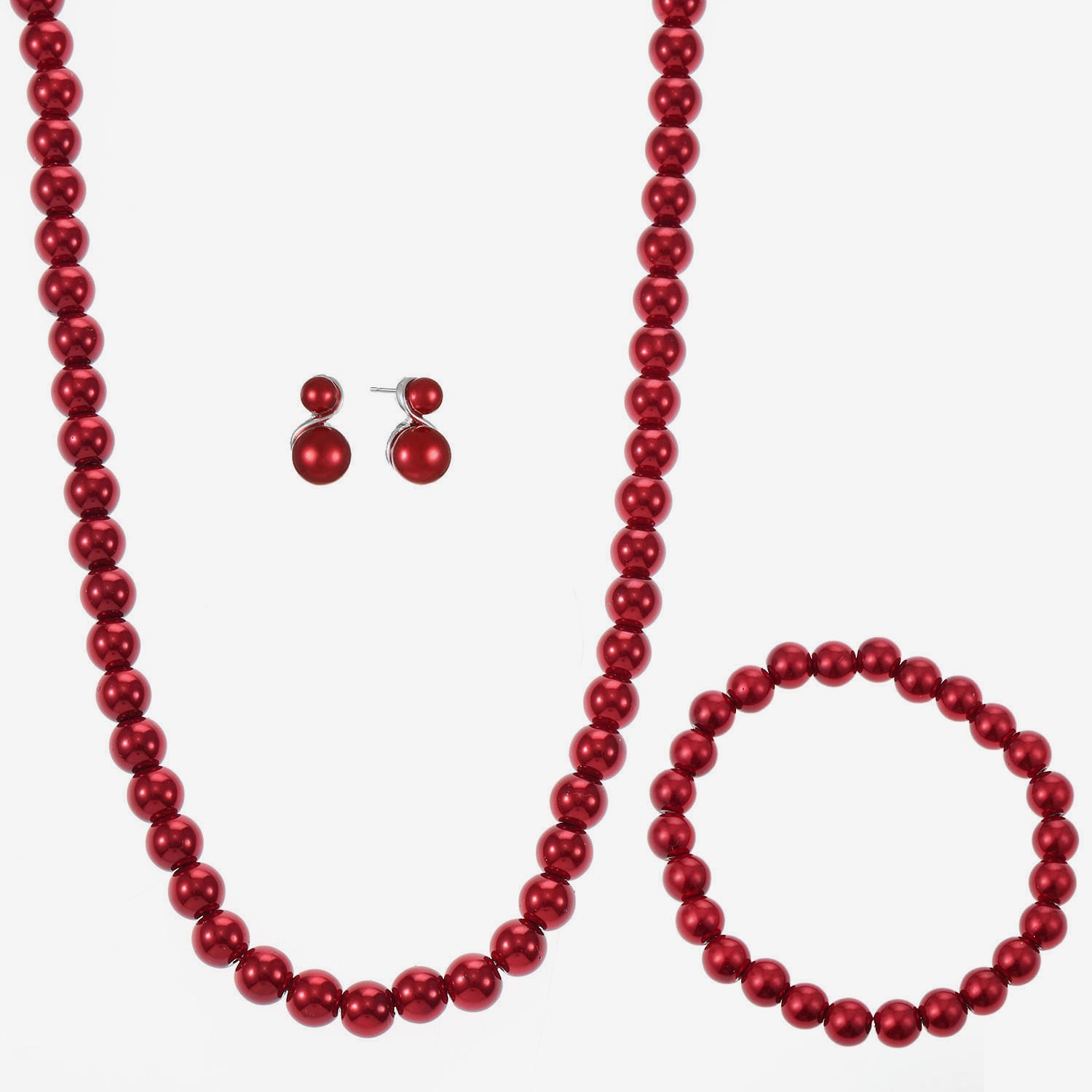 Monet Jewelry Womens Simulated Pearl Round 3-pc. Jewelry Set