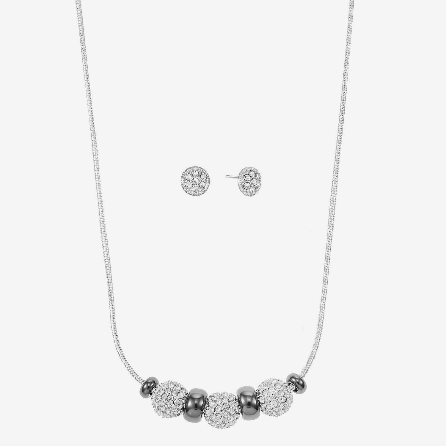 Liz Claiborne Womens Glass Hypoallergenic 3-pc. Necklace Set