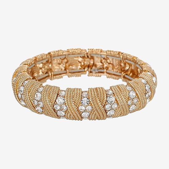 Monet Jewelry Womens Glass Stretch Bracelet