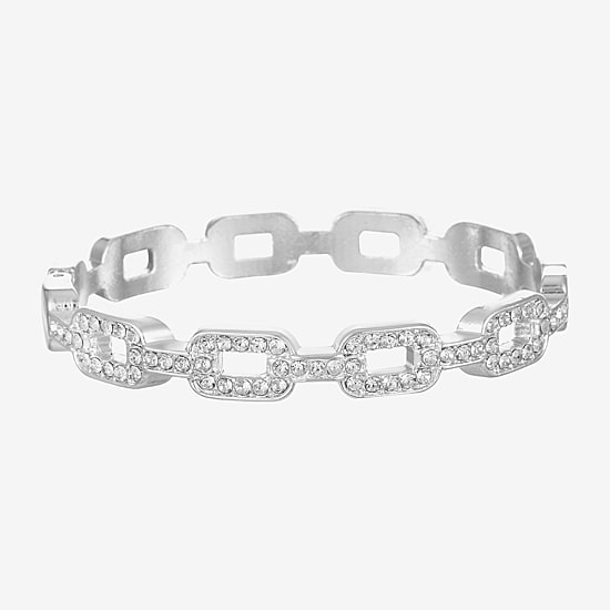 Liz Claiborne Womens Glass Bangle Bracelet