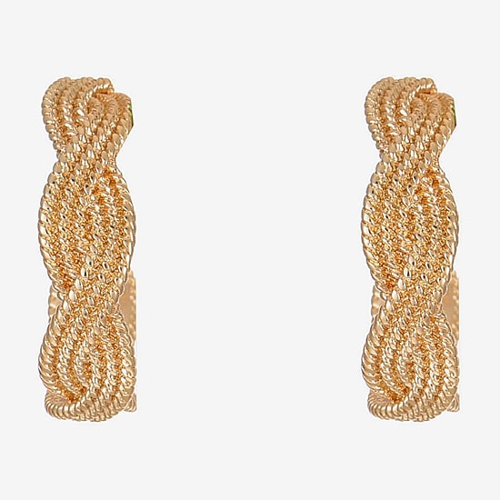 Monet Jewelry Womens 15mm Hypoallergenic Hoop Earrings