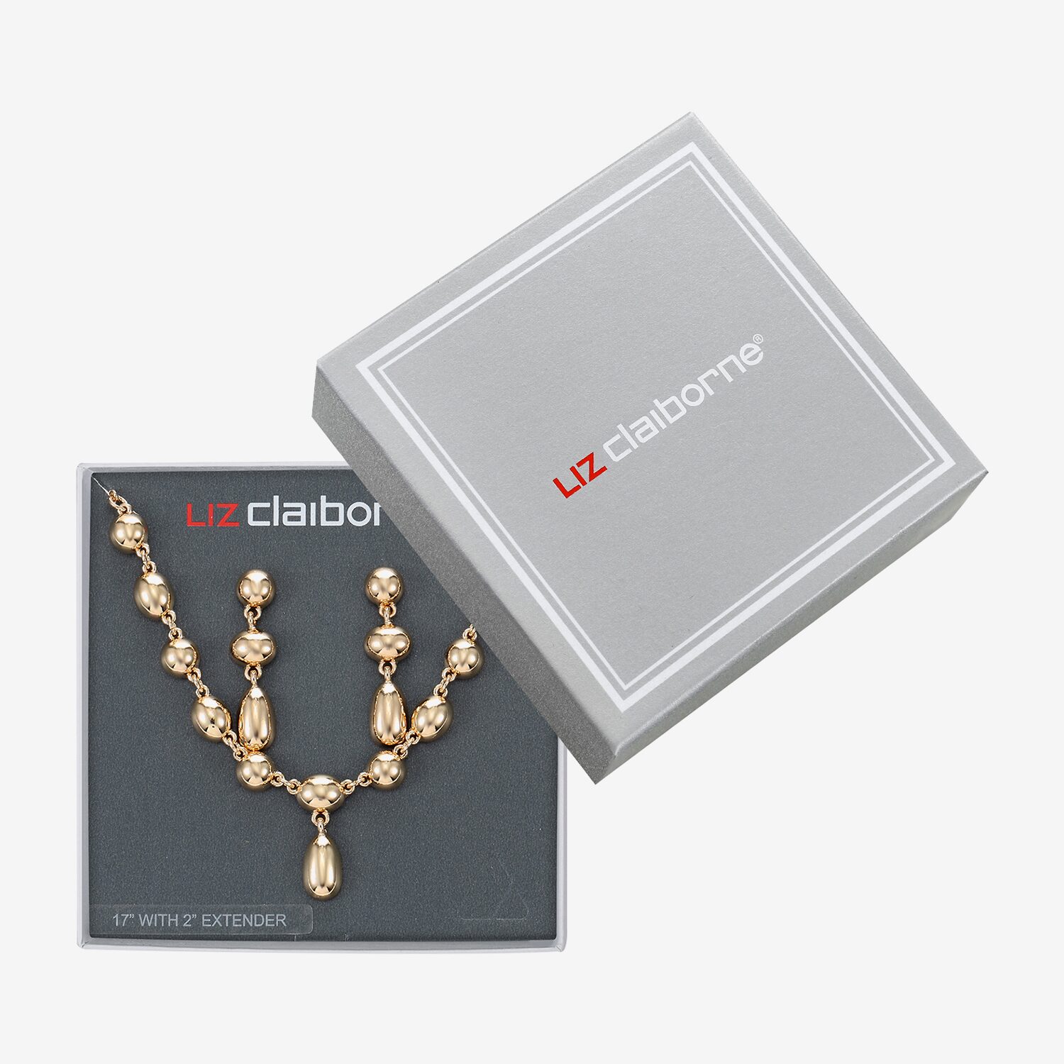 Liz Claiborne Womens 2-pc. Necklace Set