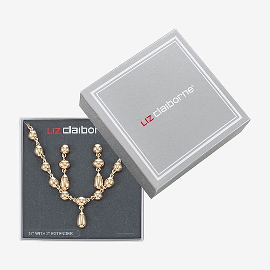 Liz Claiborne Womens 2-pc. Necklace Set
