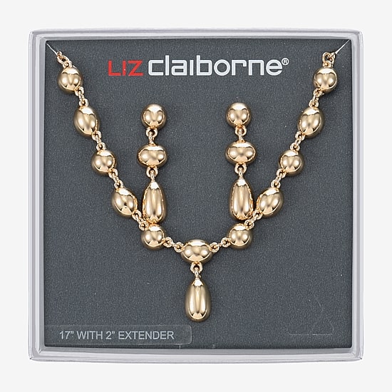 Liz Claiborne Womens 2-pc. Necklace Set