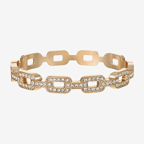 Liz Claiborne Womens Glass Bangle Bracelet In Yellow