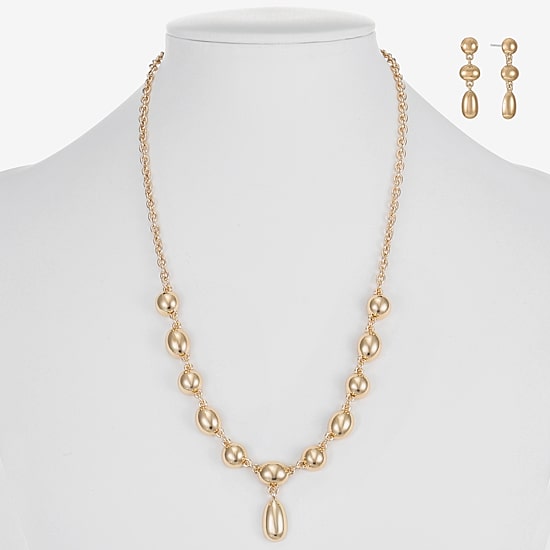 Liz Claiborne Womens 2-pc. Necklace Set