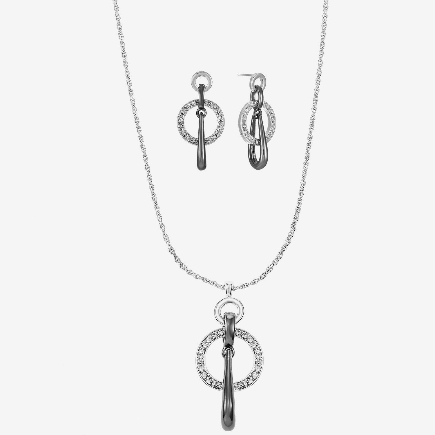 Liz Claiborne Womens Glass Hypoallergenic 3-pc. Necklace Set