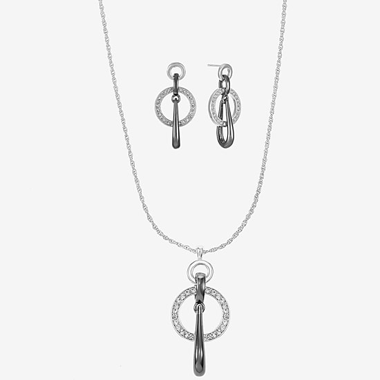 Liz Claiborne Womens Glass Hypoallergenic 3-pc. Necklace Set