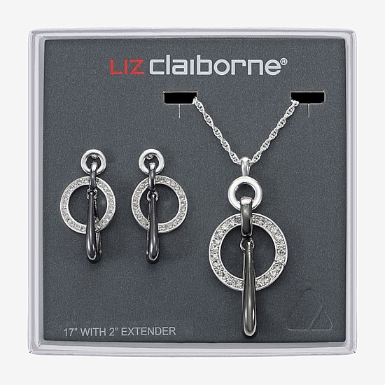 Liz Claiborne Womens Glass Hypoallergenic 3-pc. Necklace Set